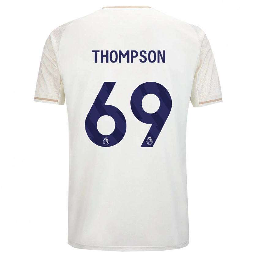 Danxen Mænd Kalum Thompson #69 Off White Sort Udebane Spillertrøjer 2025/26 Trøje T-Shirt