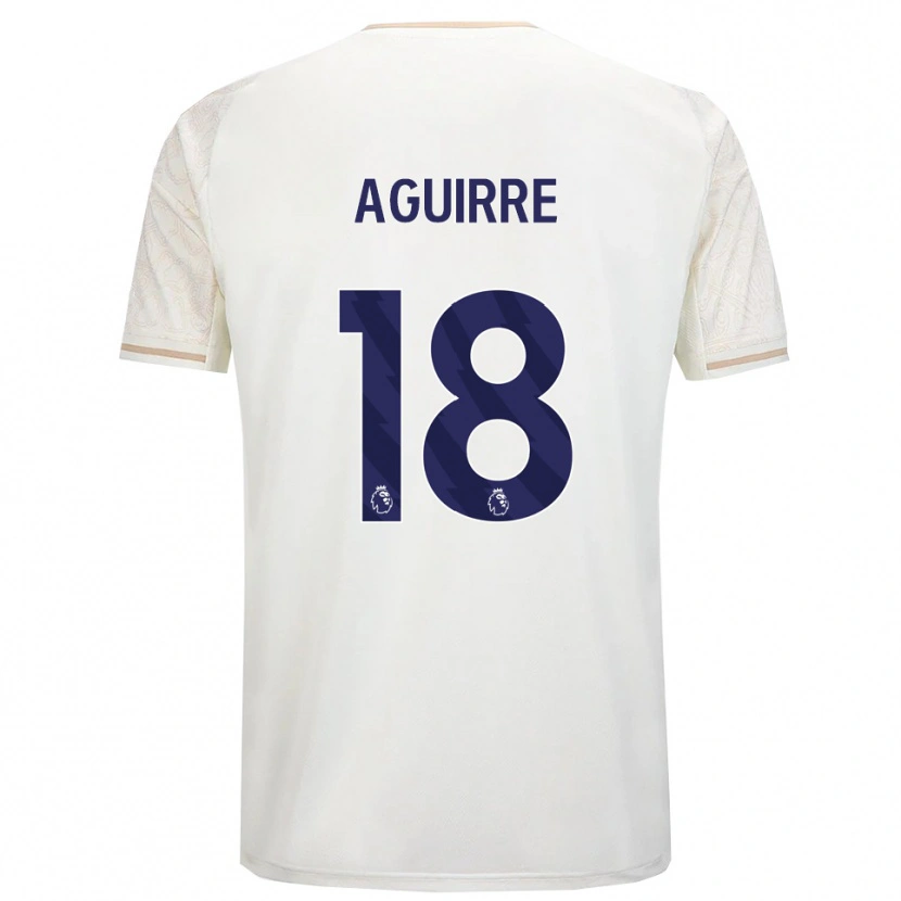 Danxen Mænd Aja Aguirre #18 Off White Sort Udebane Spillertrøjer 2025/26 Trøje T-Shirt