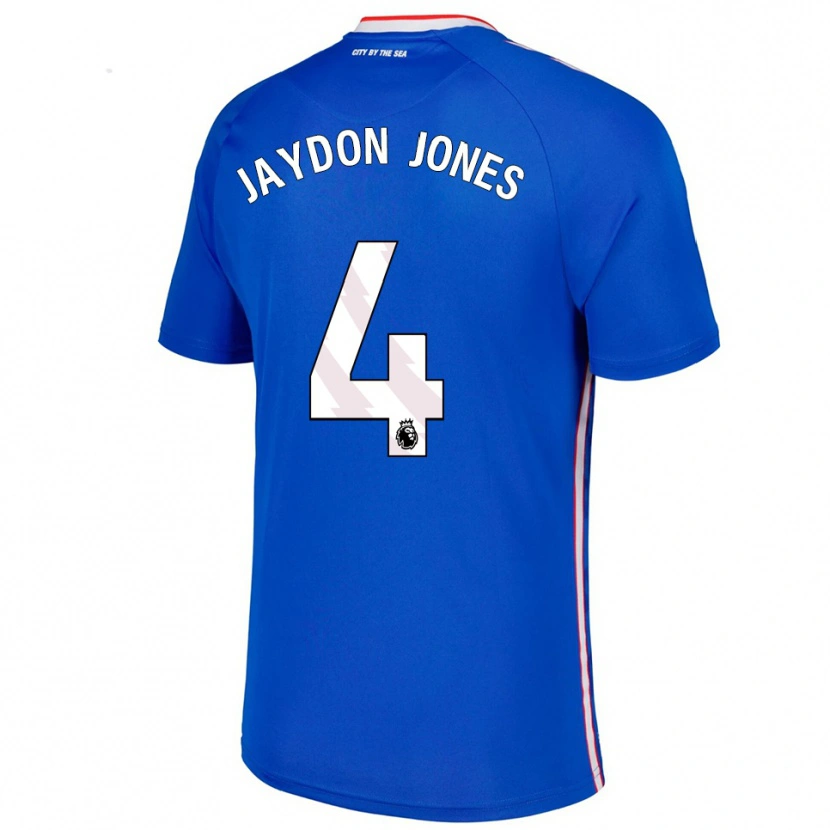 Danxen Mænd Jaydon Jones #4 Blå Hvid Udebane Spillertrøjer 2025/26 Trøje T-Shirt