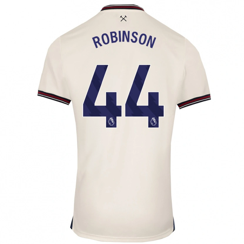 Danxen Mænd Junior Robinson #44 Off White Udebane Spillertrøjer 2025/26 Trøje T-Shirt