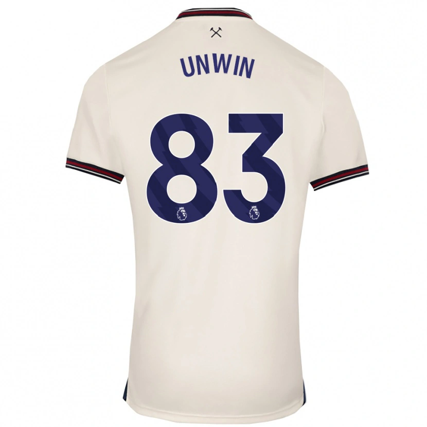 Danxen Mænd Jonathan Unwin #83 Off White Udebane Spillertrøjer 2025/26 Trøje T-Shirt
