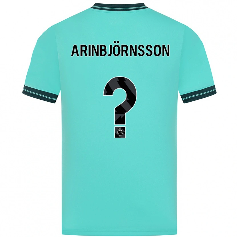 Danxen Mænd Pálmi Rafn Arinbjörnsson #0 Himmelblå Grøn Udebane Spillertrøjer 2025/26 Trøje T-Shirt