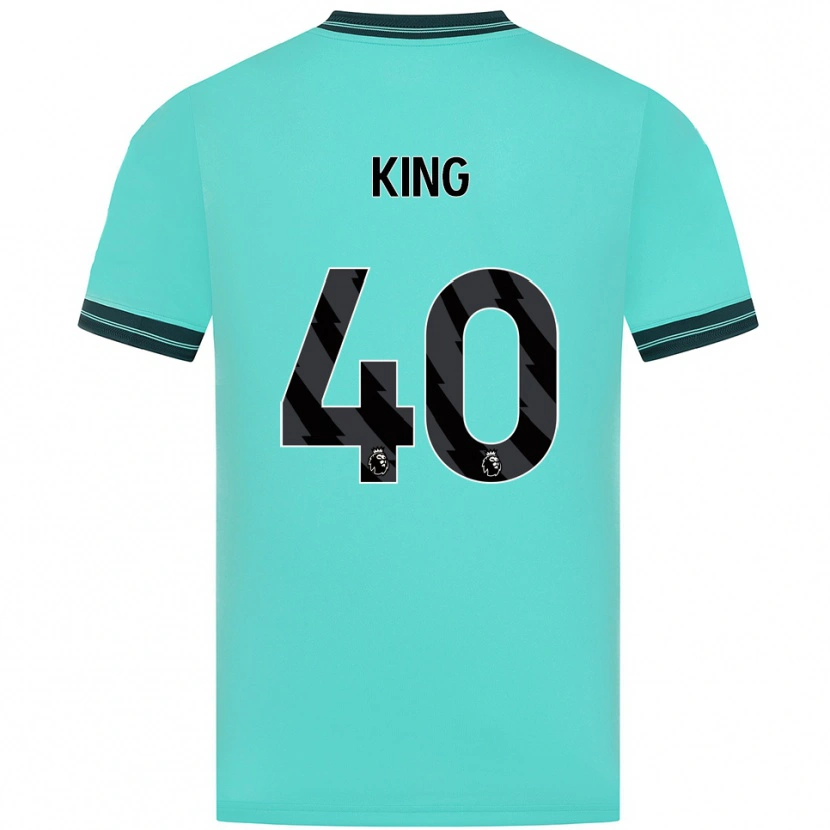 Danxen Mænd Tom King #40 Himmelblå Grøn Udebane Spillertrøjer 2025/26 Trøje T-Shirt