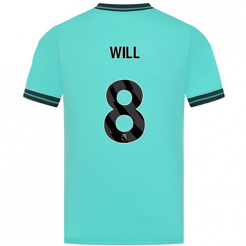 Danxen Mænd Merrick Will #8 Himmelblå Grøn Udebane Spillertrøjer 2025/26 Trøje T-Shirt