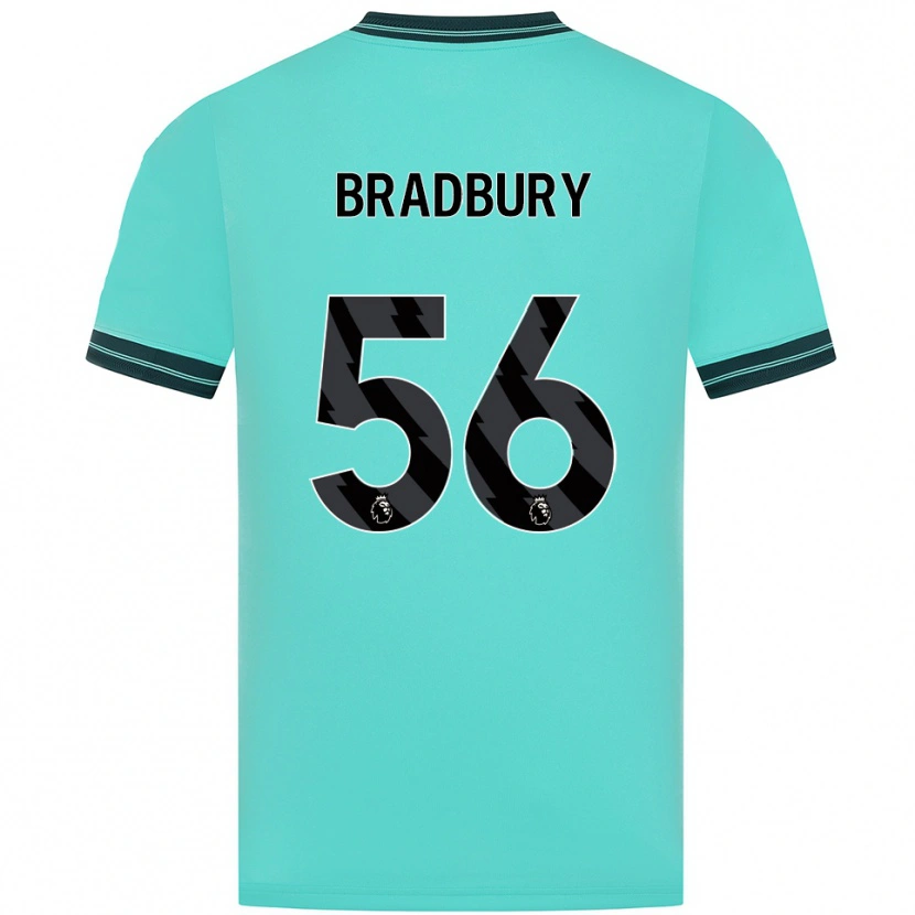 Danxen Mænd Makenzie Bradbury #56 Himmelblå Grøn Udebane Spillertrøjer 2025/26 Trøje T-Shirt