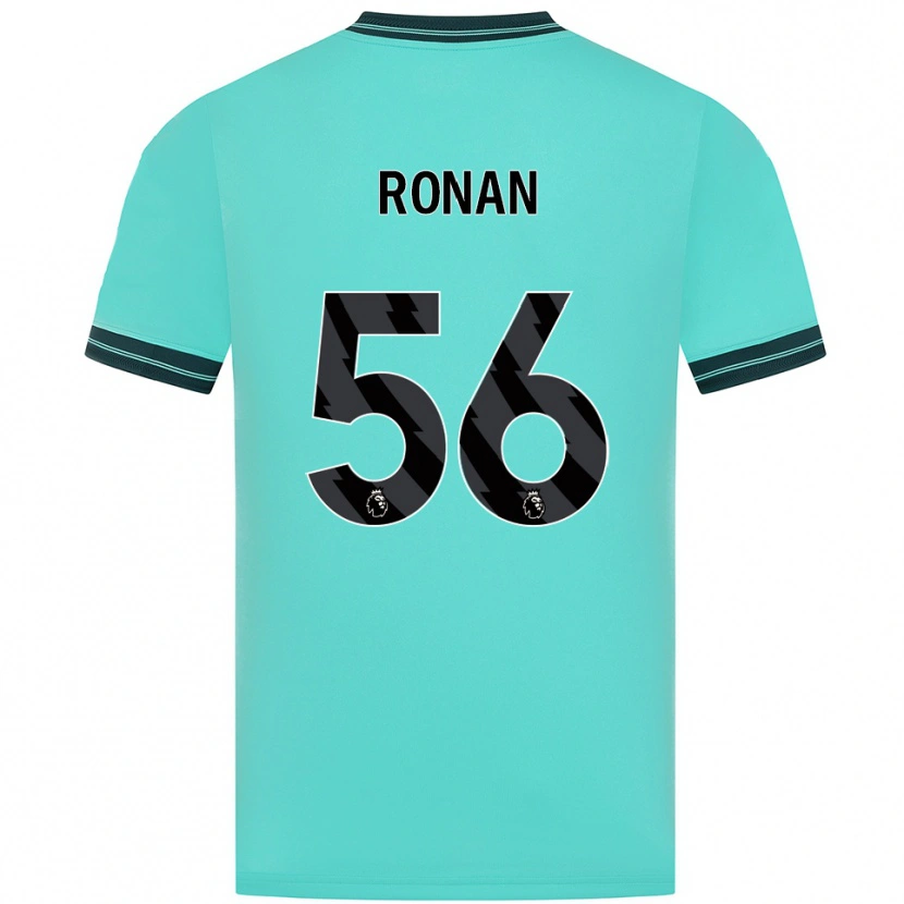 Danxen Mænd Connor Ronan #56 Himmelblå Grøn Udebane Spillertrøjer 2025/26 Trøje T-Shirt