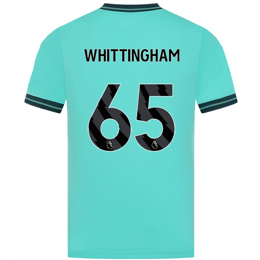 Danxen Mænd Matthew Whittingham #65 Himmelblå Grøn Udebane Spillertrøjer 2025/26 Trøje T-Shirt