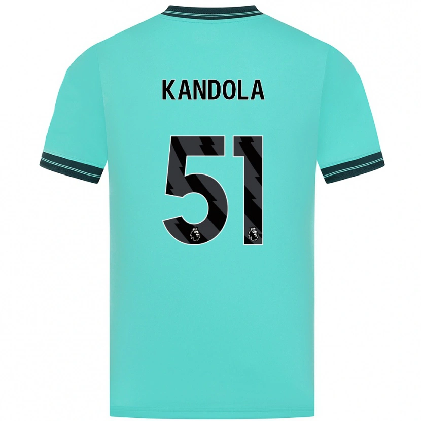 Danxen Mænd Kam Kandola #51 Himmelblå Grøn Udebane Spillertrøjer 2025/26 Trøje T-Shirt