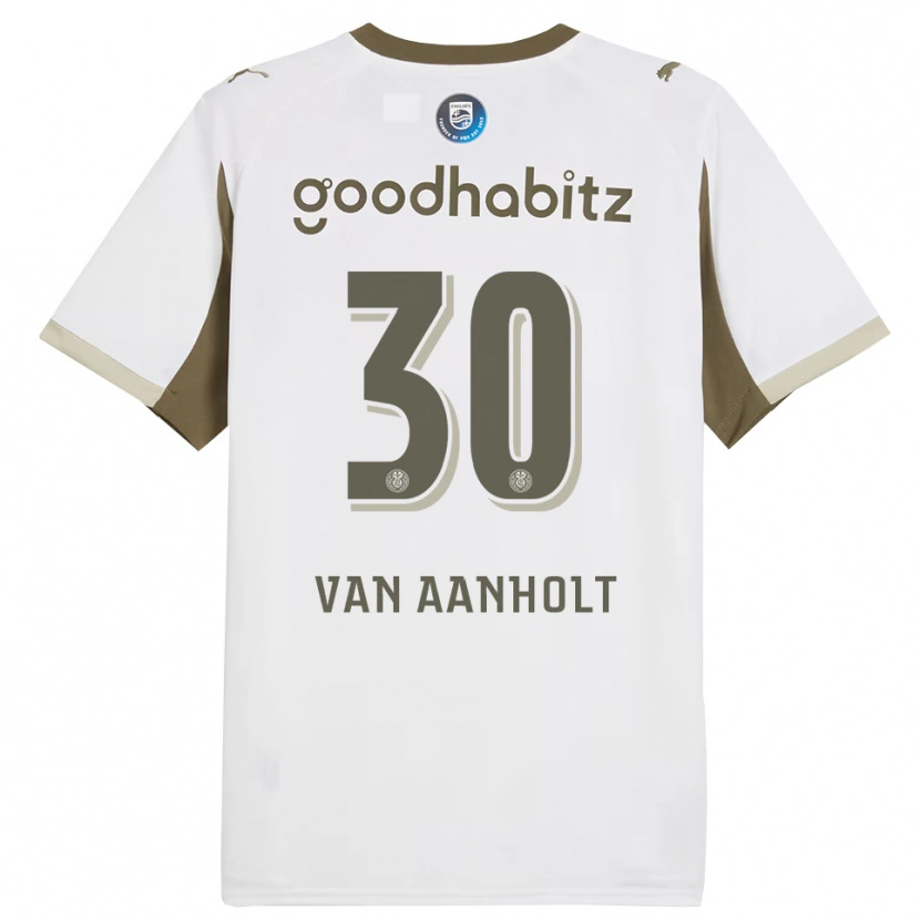 Danxen Mænd Patrick Van Aanholt #30 Hvid Grå Tredje Sæt Spillertrøjer 2025/26 Trøje T-Shirt