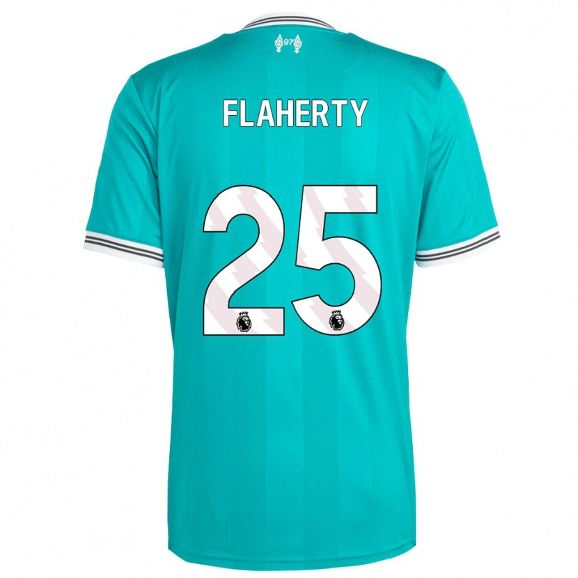Danxen Mænd Gilly Flaherty #25 Grøn Hvid Tredje Sæt Spillertrøjer 2025/26 Trøje T-Shirt