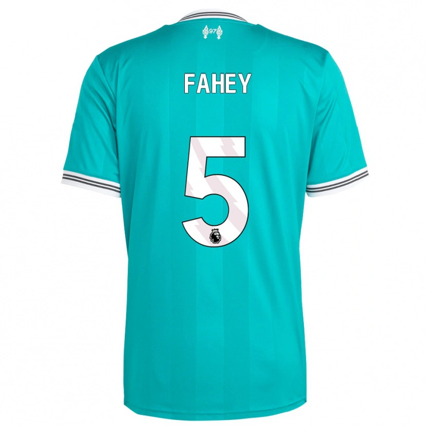 Danxen Mænd Niamh Fahey #5 Grøn Hvid Tredje Sæt Spillertrøjer 2025/26 Trøje T-Shirt