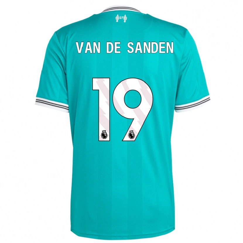 Danxen Mænd Shanice Van De Sanden #19 Grøn Hvid Tredje Sæt Spillertrøjer 2025/26 Trøje T-Shirt