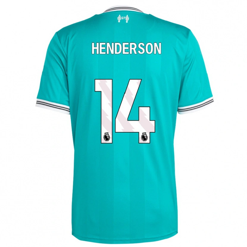 Danxen Mænd Henderson #14 Grøn Hvid Tredje Sæt Spillertrøjer 2025/26 Trøje T-Shirt