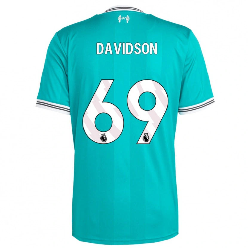 Danxen Mænd Josh Davidson #69 Grøn Hvid Tredje Sæt Spillertrøjer 2025/26 Trøje T-Shirt