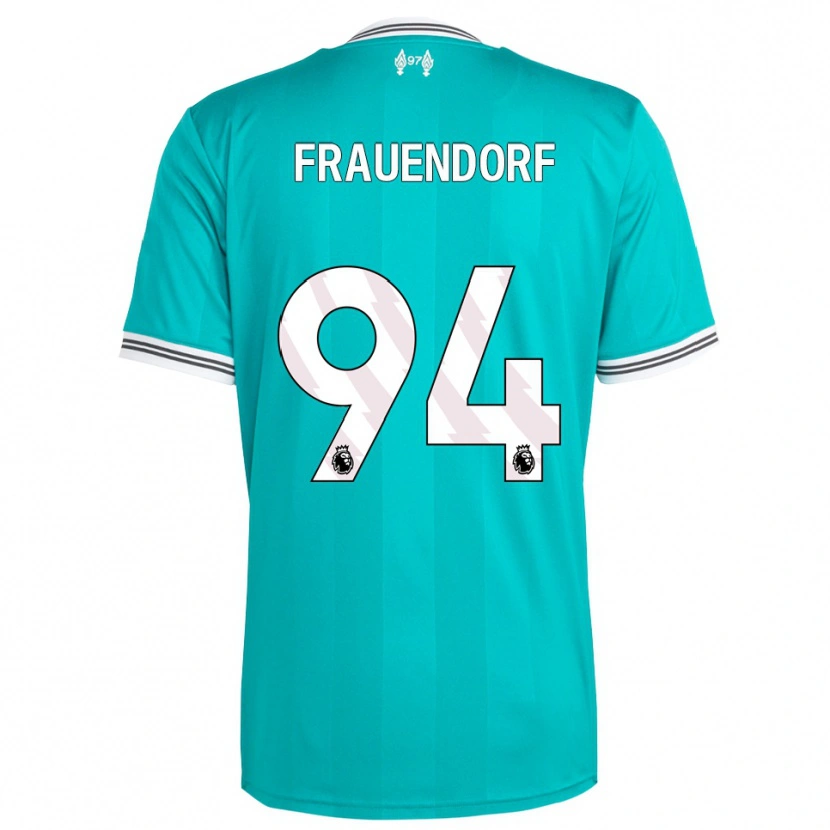 Danxen Mænd Melkamu Frauendorf #94 Grøn Hvid Tredje Sæt Spillertrøjer 2025/26 Trøje T-Shirt