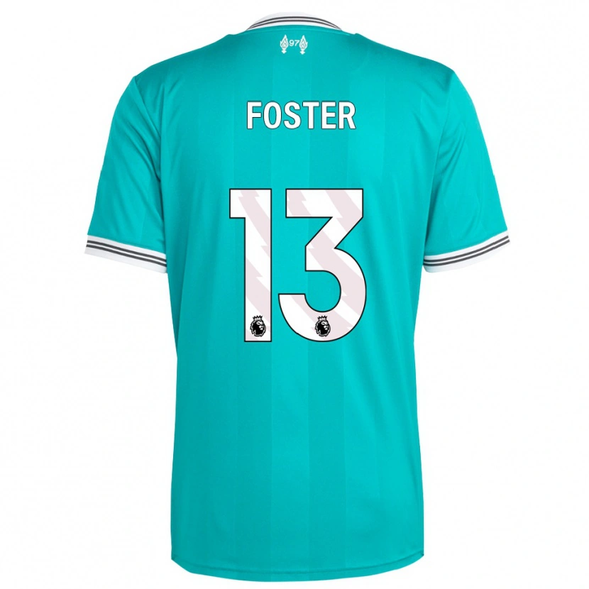 Danxen Mænd Rylee Foster #13 Grøn Hvid Tredje Sæt Spillertrøjer 2025/26 Trøje T-Shirt