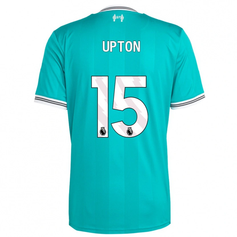 Danxen Mænd Joe Upton #15 Grøn Hvid Tredje Sæt Spillertrøjer 2025/26 Trøje T-Shirt