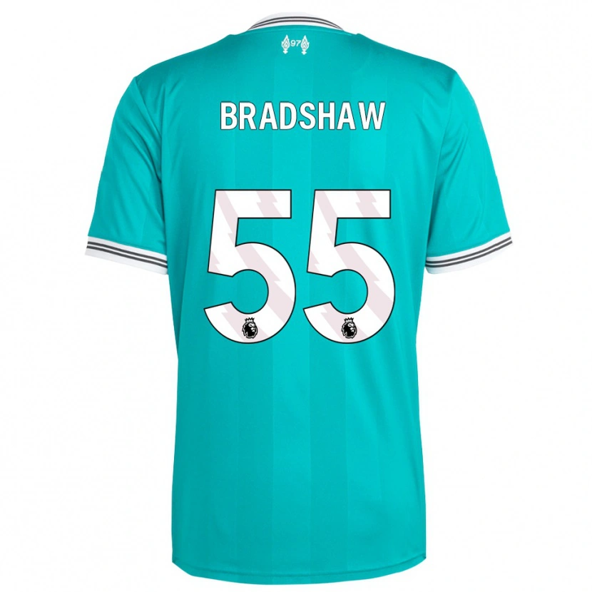 Danxen Mænd Joe Bradshaw #55 Grøn Hvid Tredje Sæt Spillertrøjer 2025/26 Trøje T-Shirt