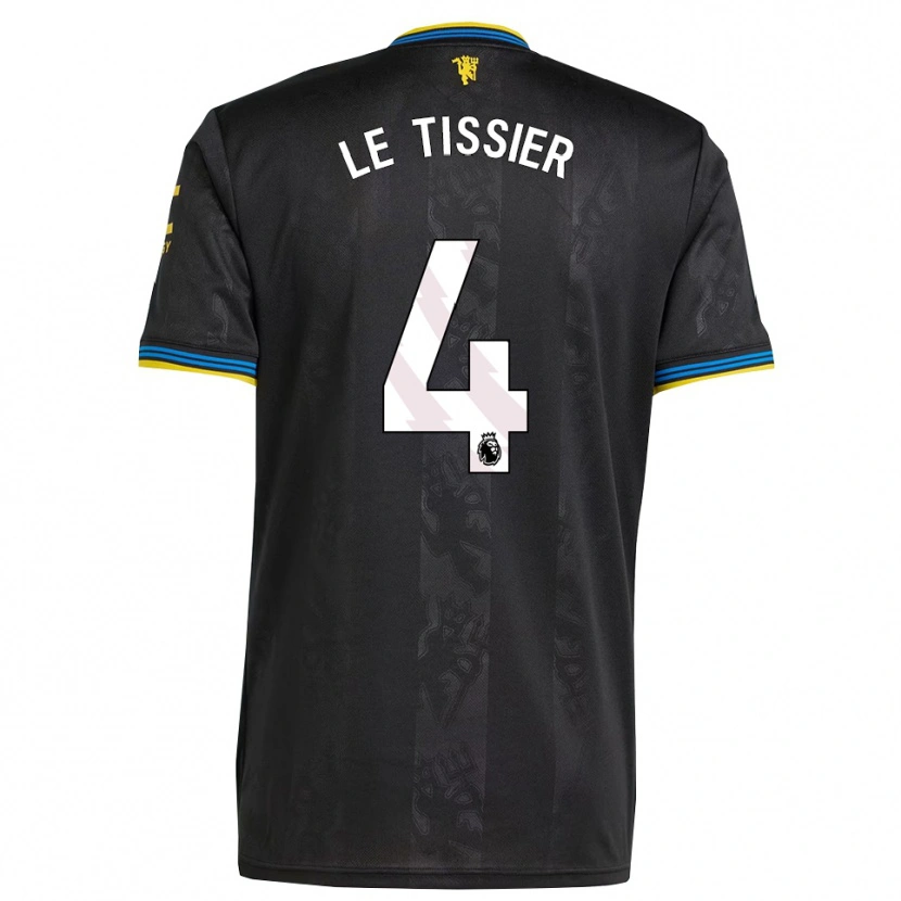 Danxen Mænd Maya Le Tissier #4 Sort Gul Blå Tredje Sæt Spillertrøjer 2025/26 Trøje T-Shirt