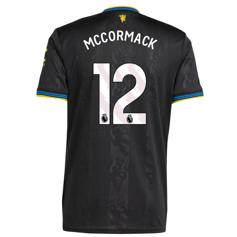 Danxen Mænd Rafe Mccormack #12 Sort Gul Blå Tredje Sæt Spillertrøjer 2025/26 Trøje T-Shirt