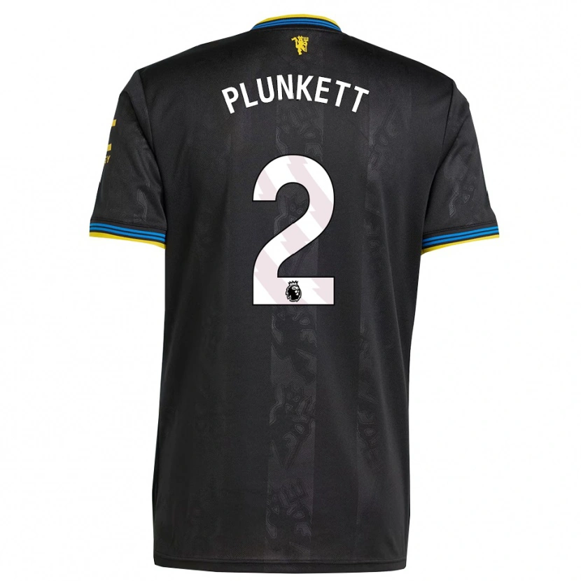 Danxen Mænd Dante Plunkett #2 Sort Gul Blå Tredje Sæt Spillertrøjer 2025/26 Trøje T-Shirt