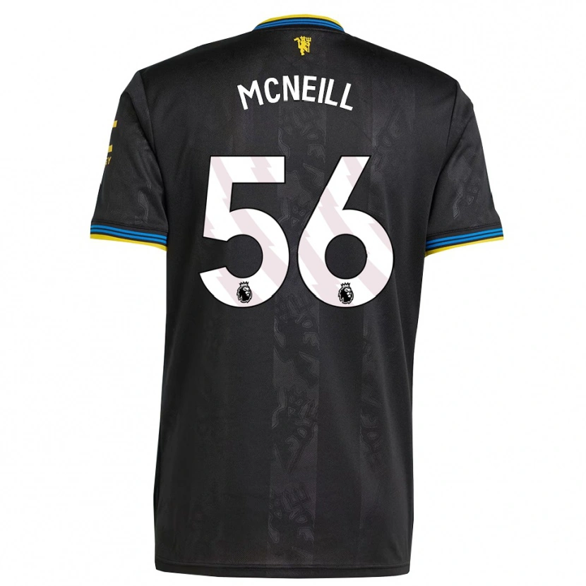 Danxen Mænd Charlie Mcneill #56 Sort Gul Blå Tredje Sæt Spillertrøjer 2025/26 Trøje T-Shirt