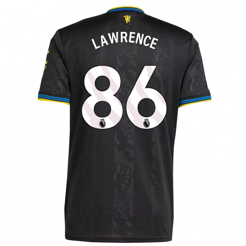 Danxen Mænd Marcus Lawrence #86 Sort Gul Blå Tredje Sæt Spillertrøjer 2025/26 Trøje T-Shirt