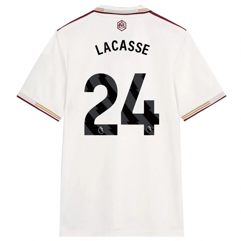 Danxen Mænd Cloé Lacasse #24 Off White Bourgogne Tredje Sæt Spillertrøjer 2025/26 Trøje T-Shirt