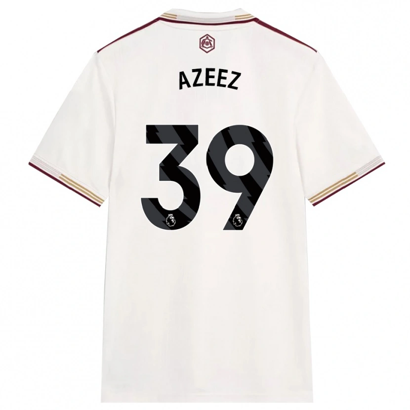 Danxen Mænd Miguel Azeez #39 Off White Bourgogne Tredje Sæt Spillertrøjer 2025/26 Trøje T-Shirt