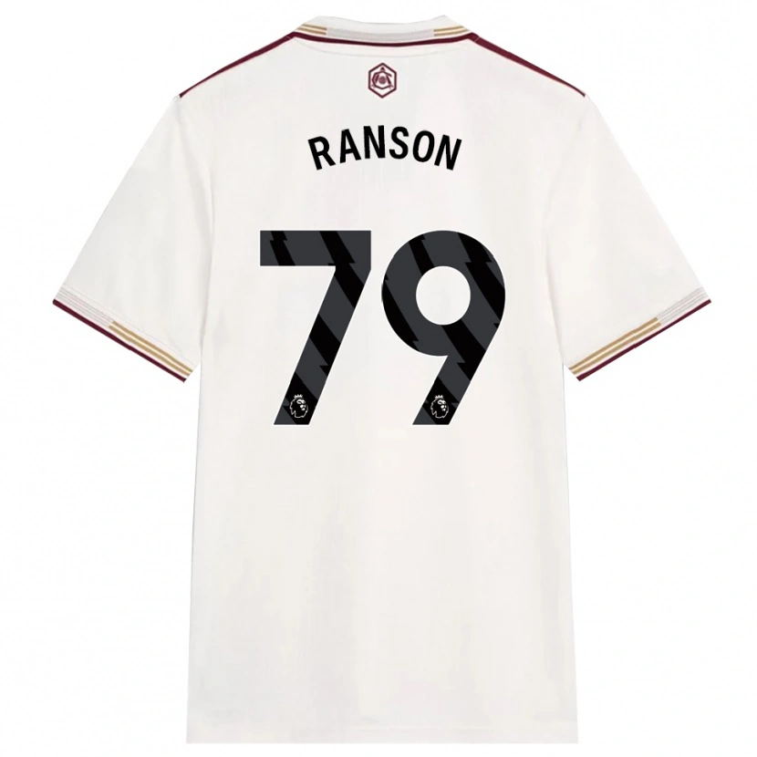 Danxen Mænd Khari Ranson #79 Off White Bourgogne Tredje Sæt Spillertrøjer 2025/26 Trøje T-Shirt