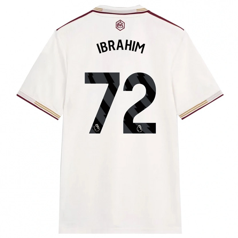 Danxen Mænd Ife Ibrahim #72 Off White Bourgogne Tredje Sæt Spillertrøjer 2025/26 Trøje T-Shirt