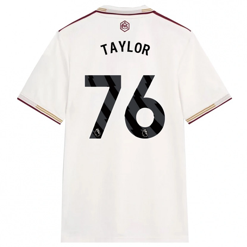 Danxen Mænd Kido Taylor Hart #76 Off White Bourgogne Tredje Sæt Spillertrøjer 2025/26 Trøje T-Shirt