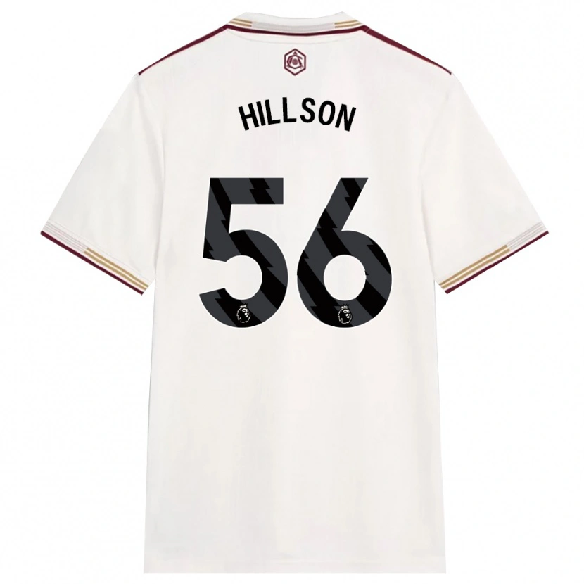 Danxen Mænd James Hillson #56 Off White Bourgogne Tredje Sæt Spillertrøjer 2025/26 Trøje T-Shirt