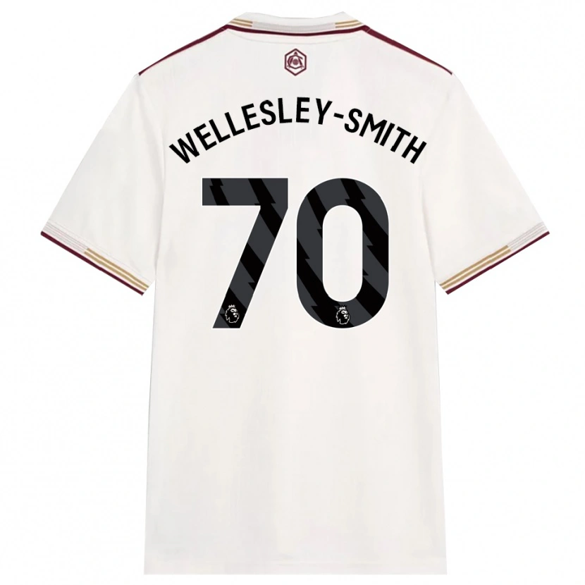 Danxen Mænd Cecily Wellesley-Smith #70 Off White Bourgogne Tredje Sæt Spillertrøjer 2025/26 Trøje T-Shirt