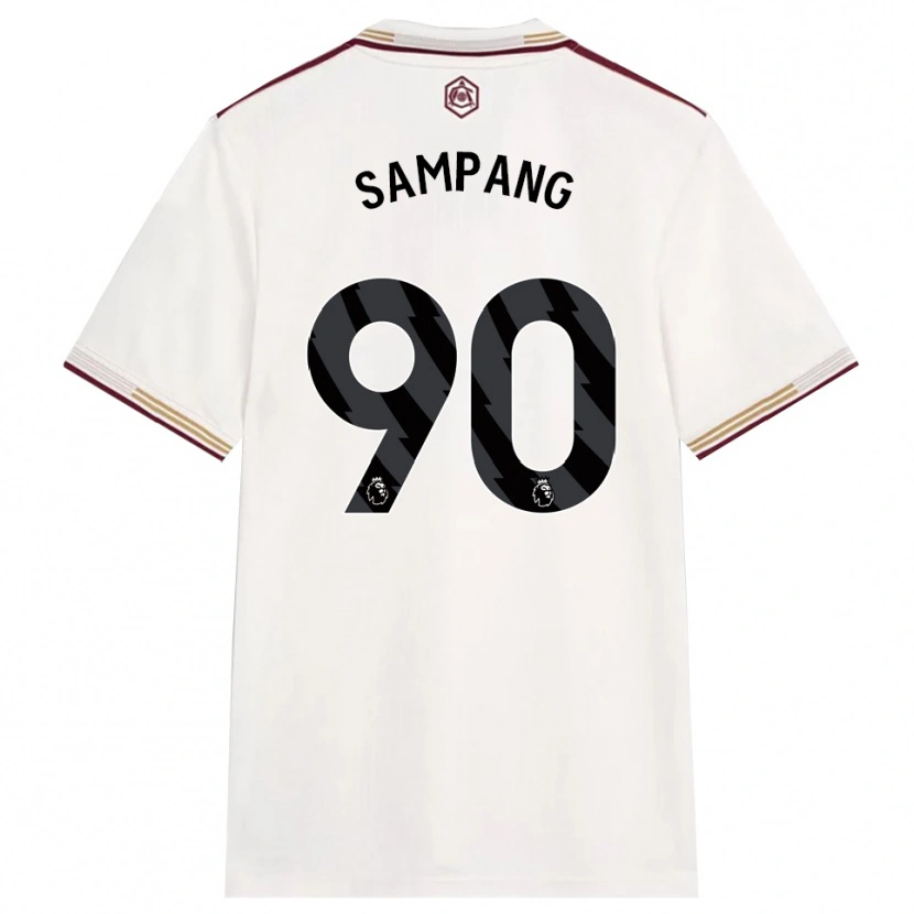 Danxen Mænd Saurap Sampang #90 Off White Bourgogne Tredje Sæt Spillertrøjer 2025/26 Trøje T-Shirt