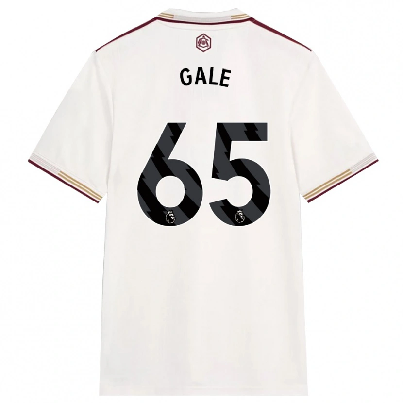 Danxen Mænd Jessie Gale #65 Off White Bourgogne Tredje Sæt Spillertrøjer 2025/26 Trøje T-Shirt