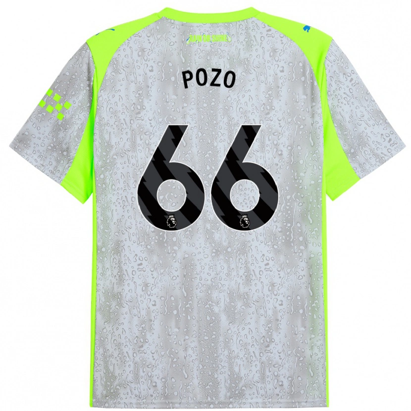 Danxen Mænd Iker Pozo #66 Grå Gul Tredje Sæt Spillertrøjer 2025/26 Trøje T-Shirt
