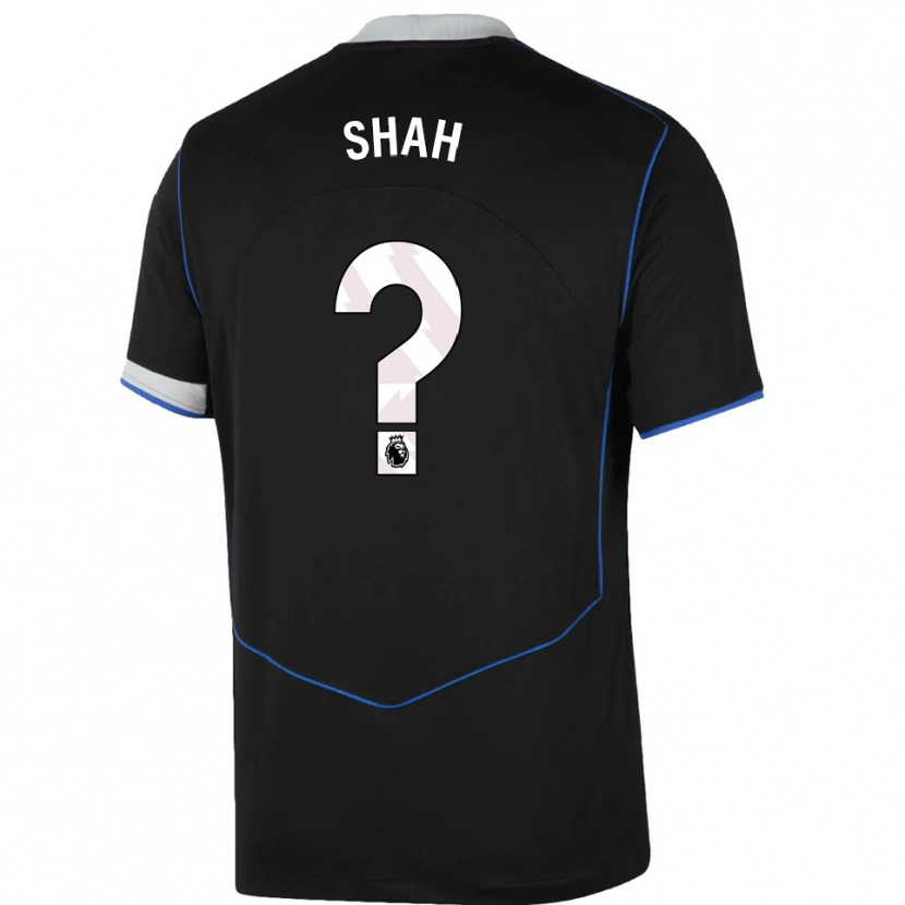 Danxen Mænd Bilal Shah #0 Sort Blå Sølv Tredje Sæt Spillertrøjer 2025/26 Trøje T-Shirt