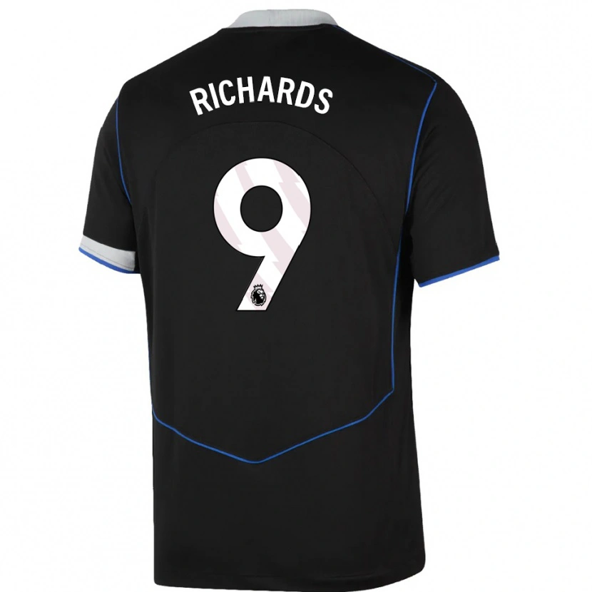 Danxen Mænd Dujuan Richards #9 Sort Blå Sølv Tredje Sæt Spillertrøjer 2025/26 Trøje T-Shirt