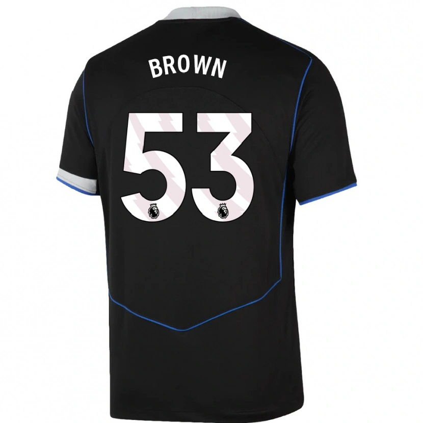 Danxen Mænd Lola Brown #53 Sort Blå Sølv Tredje Sæt Spillertrøjer 2025/26 Trøje T-Shirt