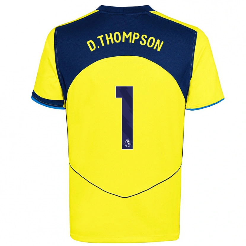 Danxen Mænd Dylan Thompson #1 Gul Navy Tredje Sæt Spillertrøjer 2025/26 Trøje T-Shirt