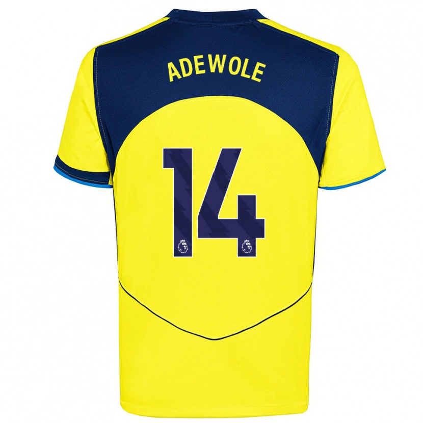 Danxen Mænd Miracle Adewole #14 Gul Navy Tredje Sæt Spillertrøjer 2025/26 Trøje T-Shirt