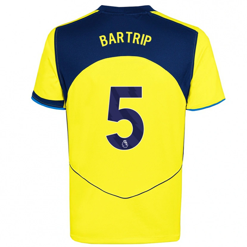 Danxen Mænd Molly Bartrip #5 Gul Navy Tredje Sæt Spillertrøjer 2025/26 Trøje T-Shirt