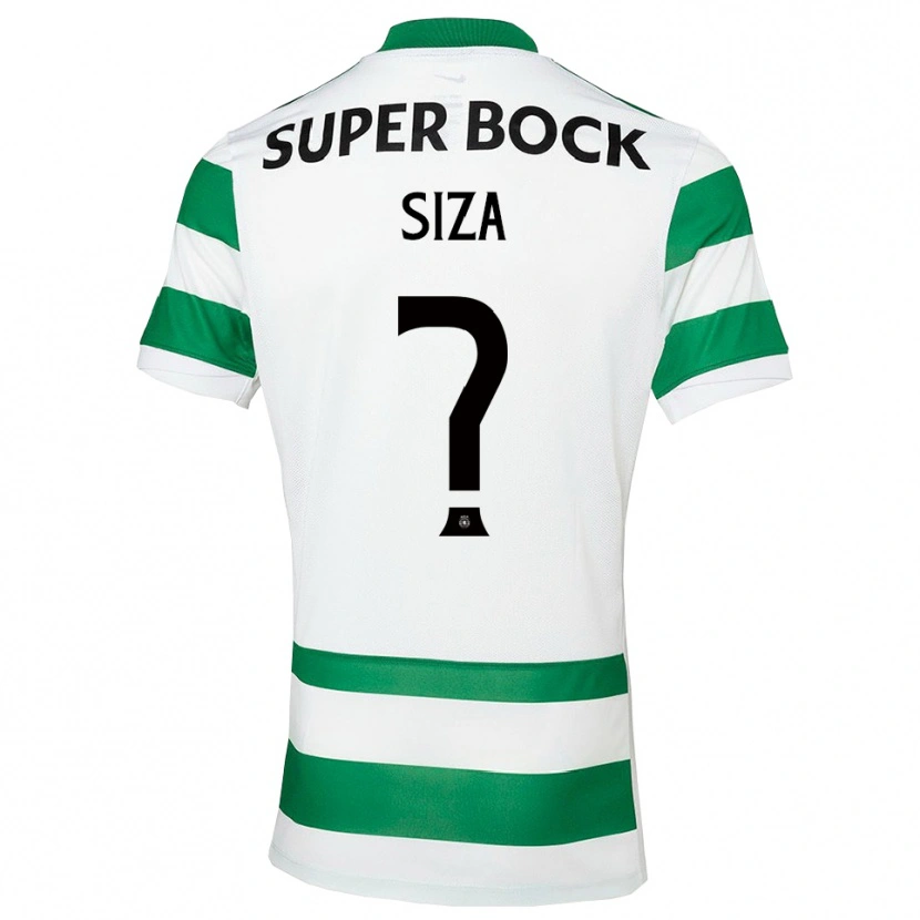 Danxen Kvinder Sergio Siza #0 Grøn Hvid Hjemmebane Spillertrøjer 2025/26 Trøje T-Shirt