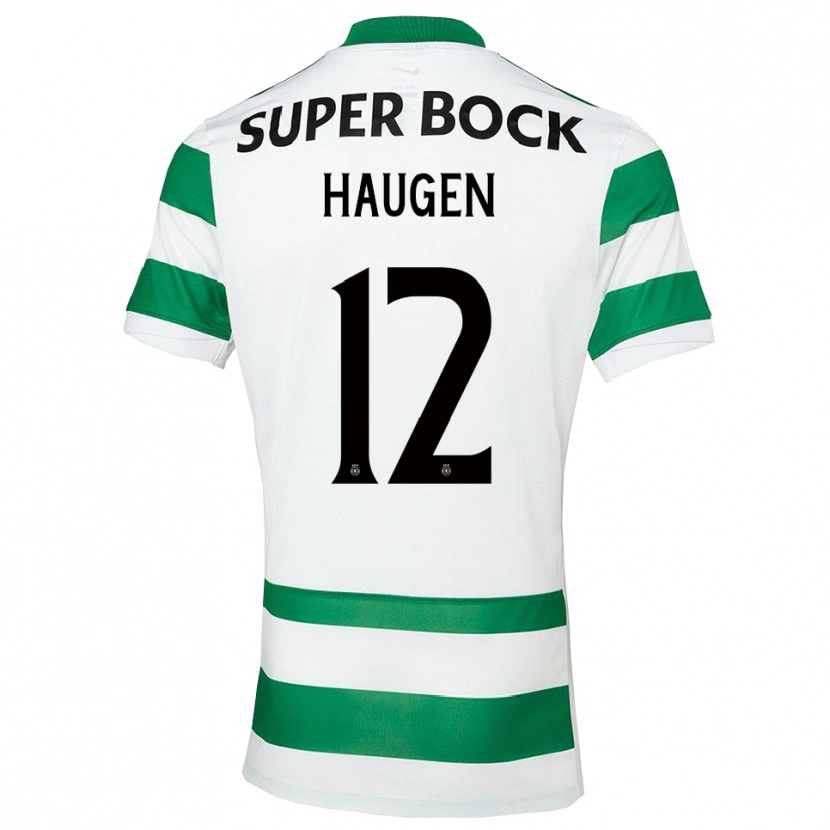 Danxen Kvinder Madison Haugen #12 Grøn Hvid Hjemmebane Spillertrøjer 2025/26 Trøje T-Shirt