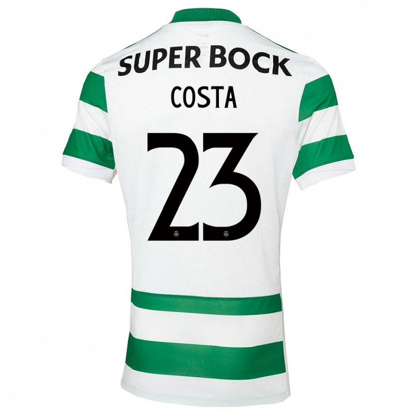Danxen Kvinder Manuel Costa #23 Grøn Hvid Hjemmebane Spillertrøjer 2025/26 Trøje T-Shirt