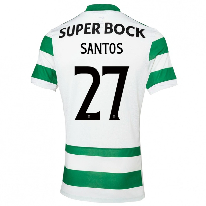 Danxen Kvinder Alisson Santos #27 Grøn Hvid Hjemmebane Spillertrøjer 2025/26 Trøje T-Shirt
