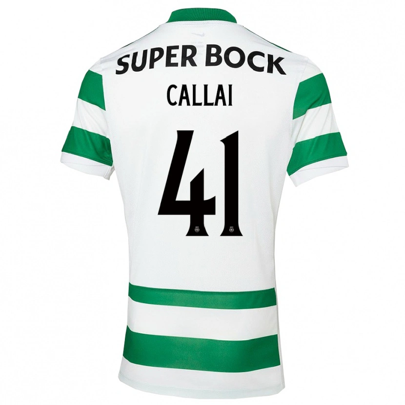 Danxen Kvinder Diego Callai #41 Grøn Hvid Hjemmebane Spillertrøjer 2025/26 Trøje T-Shirt