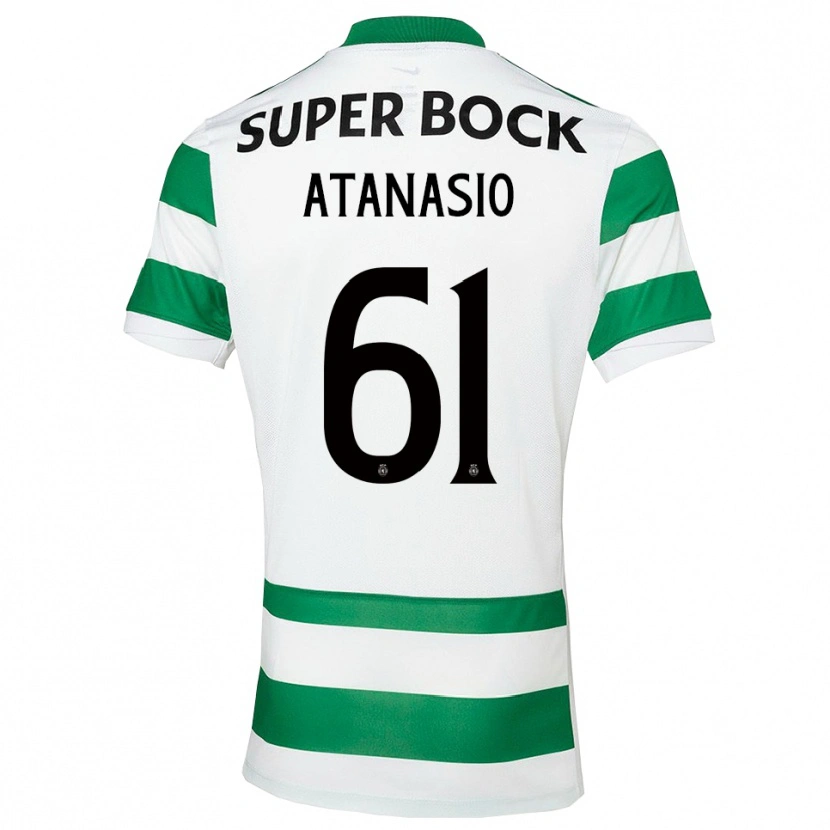 Danxen Kvinder Atanásio #61 Grøn Hvid Hjemmebane Spillertrøjer 2025/26 Trøje T-Shirt
