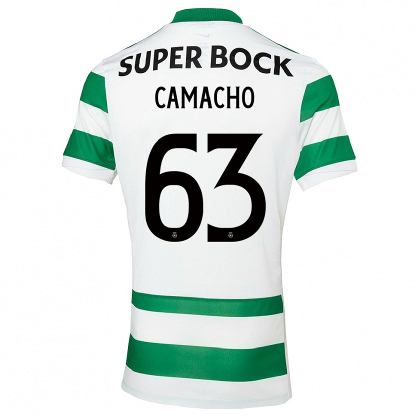 Danxen Kvinder Rafael Camacho #63 Grøn Hvid Hjemmebane Spillertrøjer 2025/26 Trøje T-Shirt